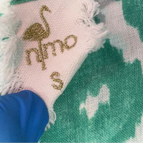 NIMO with LOVE 100% Linen Mint Green Long Sleeve Resort Maxi Dress Size S - Picture 7 of 7